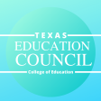 Texas Education Council -- College of Education on a blue circle